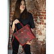 Women's red leather bag, tote bag. Classic Bag. migotobags. My Livemaster. Фото №5