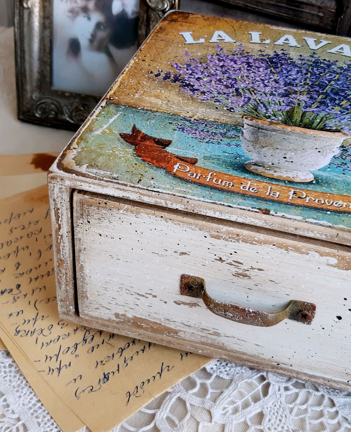 Шкатулка для рукоделия, украшений Лаванда – заказать на Ярмарке ...