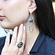 Petrarch ring and earrings with amethyst in 925 DP0015 silver. Jewelry Sets. Sunny Silver. Online shopping on My Livemaster.  Фото №2