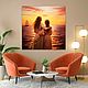 Painting Mother and Daughter. Sunset on the sea, seascape. Love picture. Pictures. House of the Sun (irina-bast). Online shopping on My Livemaster.  Фото №2