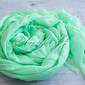 Аксессуары handmade. Livemaster - original item Stole year old solid bright green. Handmade.