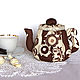 Textile teapot - box milk chocolate. Candy bowl, gift, Box, Magnitogorsk,  Фото №1