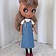 Сарафан джинсовый для Blythe (Блайз), Одежда для кукол, Красноярск,  Фото №1