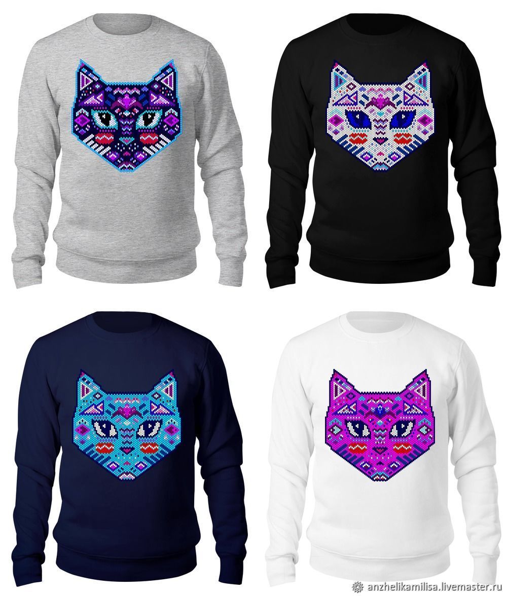 Футболка Свитшот - Кот, Кошка, котенок, толстовка, кофта в интернет ...