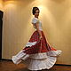 Boho skirt Amazon red-white checkered. Skirts. ALISA. Online shopping on My Livemaster.  Фото №2