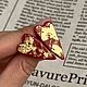 Серьги-пусеты Сердце ручной работы из полимерной глины. Серьги-пусеты. Надежда (sunspoons). Ярмарка Мастеров.  Фото №5