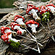 Brooch-needle 'Fly Agaric' lampwork, Stick pin, St. Petersburg,  Фото №1