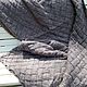 Ручная работа Энтерлак Плед вязаный покрывало кашемир пепельно-коричн. Пледы. СУНДУК текстиль плед покрывало (sunduk99). Ярмарка Мастеров.  Фото №7
