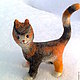 Разноцветные котята  из шерсти. Войлочная игрушка. Нина Шульцева. Ярмарка Мастеров.  Фото №4