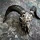 Резной череп барана. Скульптуры. Horns and Bones. Интернет-магазин Ярмарка Мастеров.  Фото №2