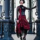 Корсетный комплект  Шотландка и Кружева. Сарафаны. Wild Plaid авторская одежда. Ярмарка Мастеров.  Фото №4