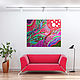 Order Interior red painting abstraction. Bright large painting to order. House of the Sun (irina-bast). Livemaster. . Pictures Фото №3