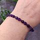 The bracelet is a natural amethyst with a cut. Bead bracelet. naturalkavni. My Livemaster. Фото №6