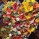 Композиция "Сердце" 60 см Живые цветы Флористика. Композиции. DARK FLORIST Флористика Декор ЦВЕТЫ. Ярмарка Мастеров.  Фото №4