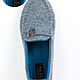 Order COMO felt loafers, 100% wool. felted-slippers (felted-slippers). Livemaster. . Slippers Фото №3