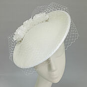 Аксессуары handmade. Livemaster - original item Catherine`s hat with flowers. Color white. Handmade.