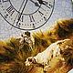 Часы настенные "Охота на перепелок", Часы классические, Москва,  Фото №1