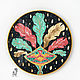 'Art Deco ' large modern round painting with gold. Pictures. Art by Tanya Shest. Online shopping on My Livemaster.  Фото №2