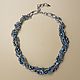 Collar trenzado con perlas y cadenas, Beads2, Moscow,  Фото №1
