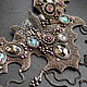  Magic Garden с кристаллами Swarovski и дихроическим стеклом. Колье. Алла Масленникова (beadlady). Ярмарка Мастеров.  Фото №4