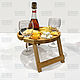 Винный столик из дерева "Sunset". Столы. Мебельный бутик (Wofurniture). Ярмарка Мастеров.  Фото №4