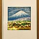 Oil pastel painting Japanese landscape 'Combination' 280h280 mm. Pictures. chuvstvo-pozitiva (chuvstvo-pozitiva). My Livemaster. Фото №4