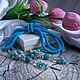 Заказать Лариат из бисера "Небеса". HANDMADE  ZOYA_JEWERLI. Ярмарка Мастеров. . Лариаты Фото №3