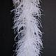 Ostrich feather boa 1.8 m white - 5 threads (FIVE-thread), Sewing accessories, Moscow,  Фото №1