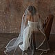 Wedding veil with narrow and dense lace.Color ivory wedding veils. length 3 meters. under the order. The price is affordable!
