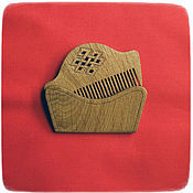 Украшения handmade. Livemaster - original item Combs: Wooden mustache and beard comb good LUCK KNOT with case. Handmade.