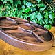 Круглая менажница из ореха 40 см. Менажницы. Wood apple decor. Ярмарка Мастеров.  Фото №4
