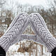 Knitted mittens with merino braids. Mittens. Knitwear shop Fairy Tale by Irina. My Livemaster. Фото №6