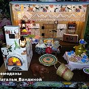 Куклы и игрушки handmade. Livemaster - original item Masha and the Bear - a dollhouse in a suitcase.. Handmade.