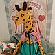 Жираф в стиле тильда интерьерная игрушка, подарок мальчику, Реквизит для детской фотосессии, Екатеринбург,  Фото №1