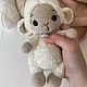 Вязанная овечка. Подарок новорожденному. Cute-crochet-2. Интернет-магазин Ярмарка Мастеров.  Фото №2