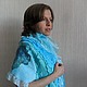 Палантин "Магия южного моря". Палантины. Елена Вологдина (ЕВ). Ярмарка Мастеров.  Фото №4