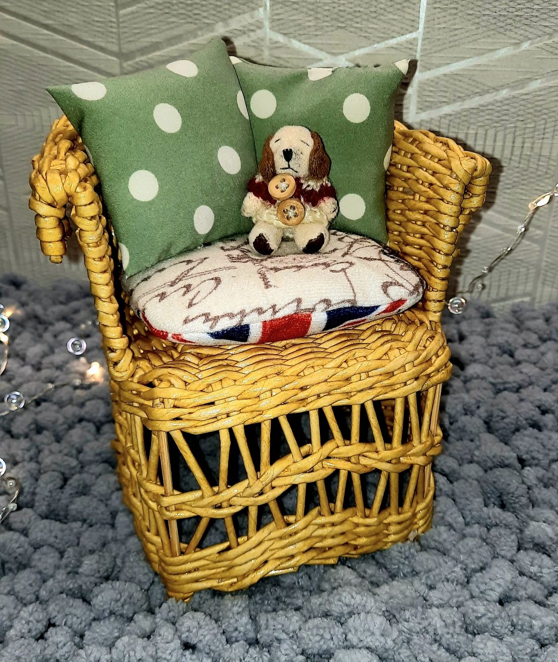 Плетеная мебель для кукол