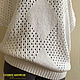 Заказать Хлопковый топ оверсайз Белоснежный. FAVORITE KNITWEAR (Наталья). Ярмарка Мастеров. . Топы Фото №3