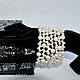 Order Copy of Grey Pearl Bracelet STYLE CHANEL handmade. NINASilverBox (SilverBox). Livemaster. . Bead bracelet Фото №3