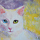 Paintings: "Yuki" cat. Pictures. glass_flame design (irinazgonik). Online shopping on My Livemaster.  Фото №2