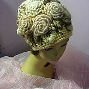Аксессуары handmade. Livemaster - original item Hat with hand volume embroidery 