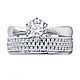 Заказать Кольцо двойное серебро 925 пробы в инкрустации фианитов. MARIA GUSEVA Fashion Jewelry. Ярмарка Мастеров. . Кольца Фото №3