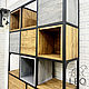 Стеллаж лофт двухсторонний на заказ LF-925. Стеллажи. Leo-loft. Ярмарка Мастеров.  Фото №4