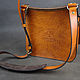 Leather bag mod. COP 1. Gifts for hunters and fishers. Labour. My Livemaster. Фото №6