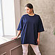 Copy of Long white T-shirt The Mezen painting. T-shirts. NATALINI. Ярмарка Мастеров.  Фото №8