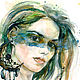 Order watercolor Portrait by the author. Belasla. Livemaster. . Pictures Фото №3