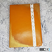 Green day planner with elastic band