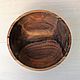 Деревянная тарелка из грецкого ореха для салатов. (25х7), Тарелки, Бахчисарай,  Фото №1
