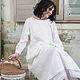 Платье из вареного льна Lovely Linen cream color миди, Платья, Москва,  Фото №1