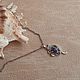 Подвеска "Любимые цветы"-1. Натуральный Чароит, серебро. Подвеска. Tatyana's Jewelry for the soul. Ярмарка Мастеров.  Фото №4